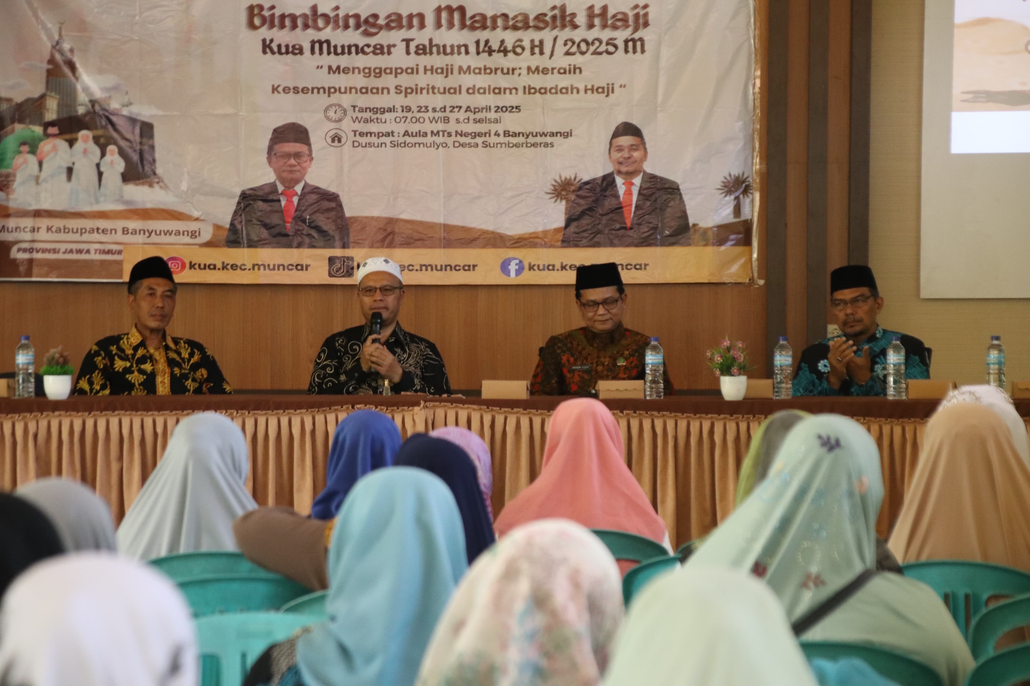 Kepala Kemenag Banyuwangi Beri Pembinaan pada Para Calon Jamaah Haji di MTsN 4 Banyuwangi