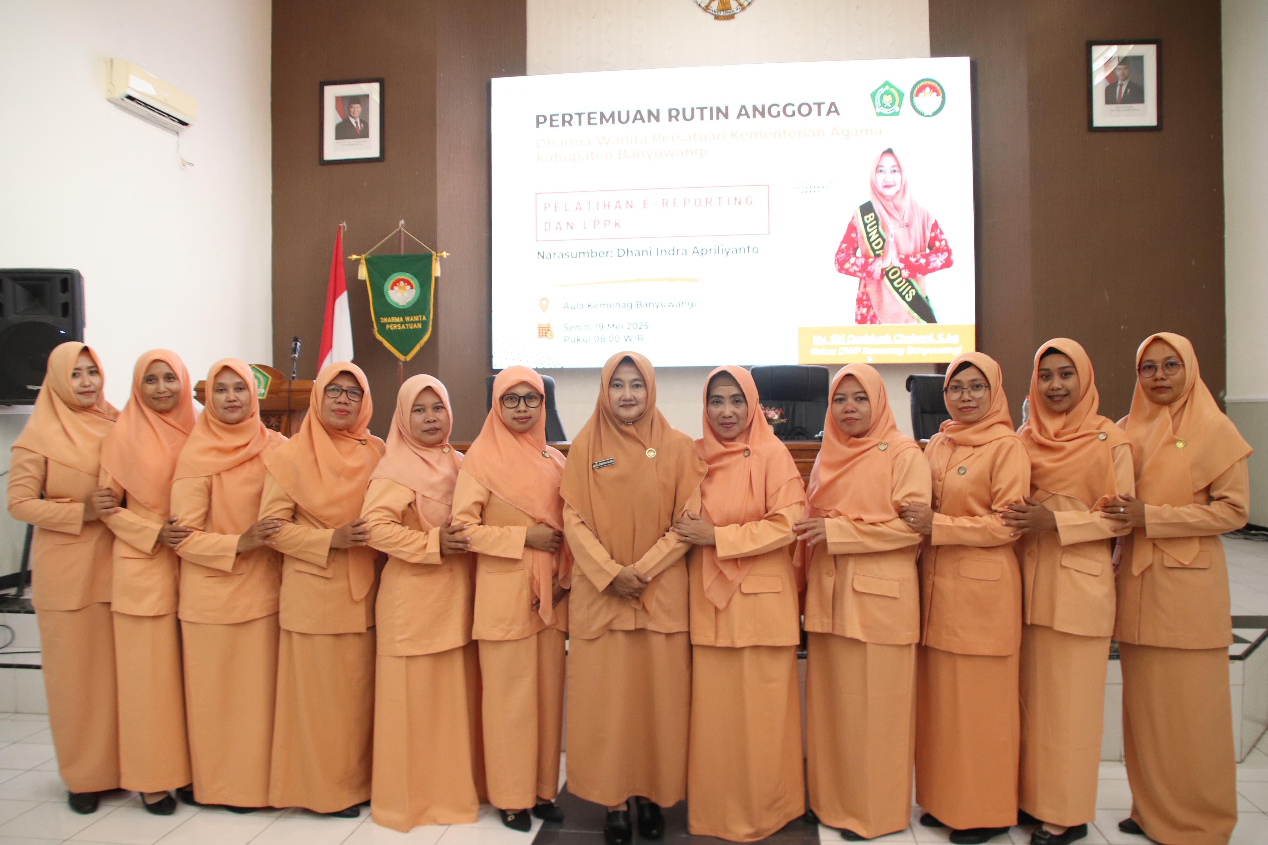 MTsN 4 Banyuwangi Menjadi Petugas dalam Pertemuan Rutin DWP Kemenag Banyuwangi