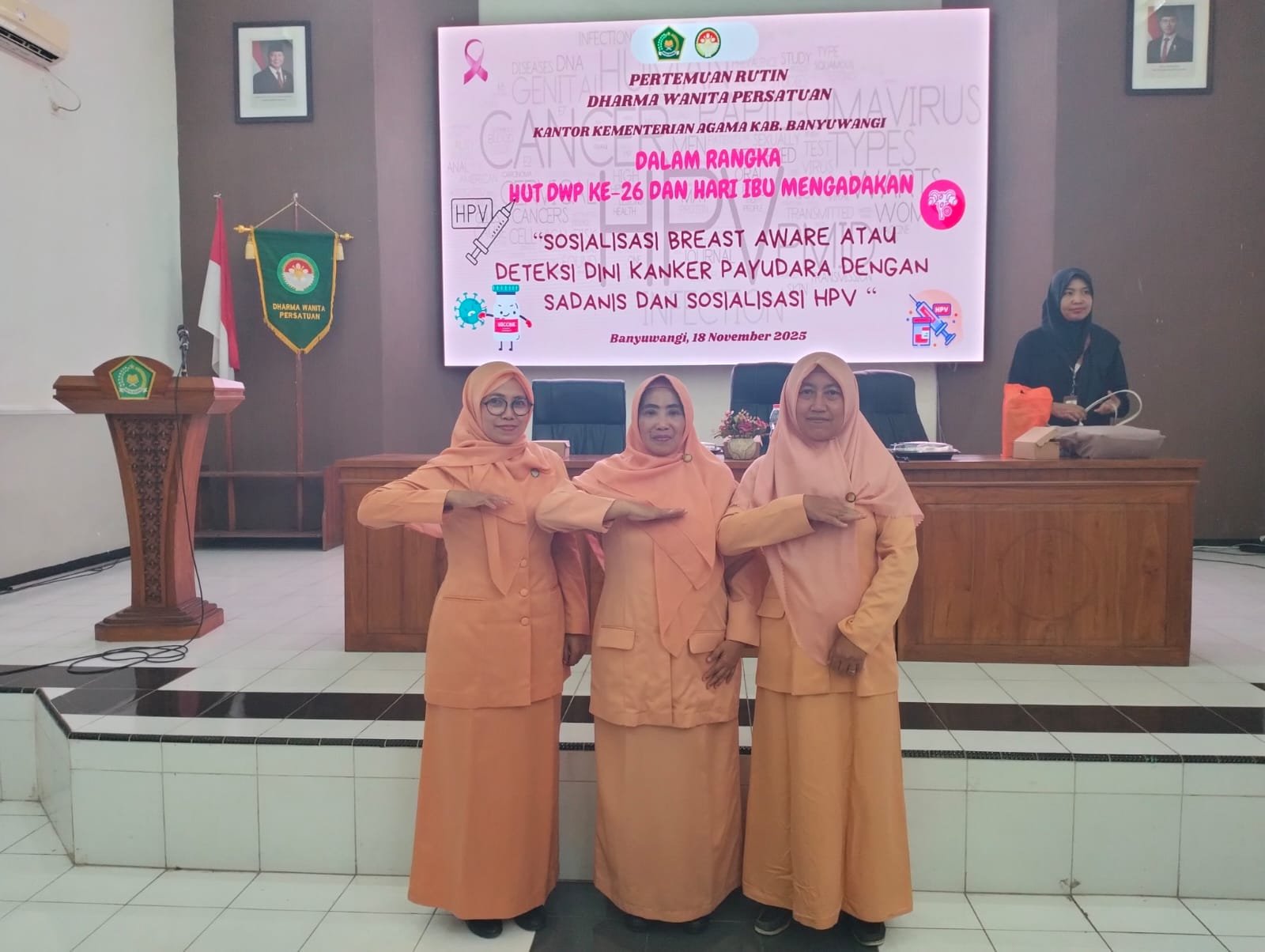 DWP MTsN 4 Banyuwangi Ikuti Sosialisasi Kesehatan di Pertemuan Rutin Kemenag